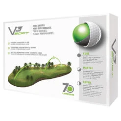 TaylorMade V3 Soft Golf Balls -Golf Promotion Store 2019v3softgolfballswhite3