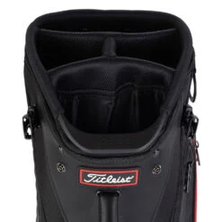 Titleist Jet Black Premium Golf Stand Bag -Golf Promotion Store 2020jetblackpremiumstandbagblackred4