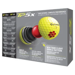 TaylorMade TP5x Golf Balls -Golf Promotion Store 2021tp5xballsyellow3