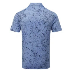 Adidas Jacquard Golf Polo Shirt -Golf Promotion Store Adidas SS23 Jacquard Polo HS1116 SHADI719 S Blue Fusion Collegiate Navy Lucid Blue Back