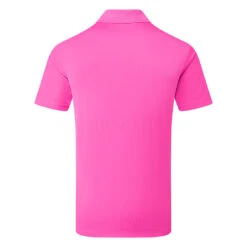 Adidas Performance Golf Polo Shirt -Golf Promotion Store Adidas Performance Golf Polo Shirt Lucid Fuchsia IB7490 back