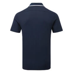 Adidas Go-To Pique Golf Polo Shirt -Golf Promotion Store Adidas SS23 Go To Pique Polo HR7975 SHADI710 Collegiate Navy Back