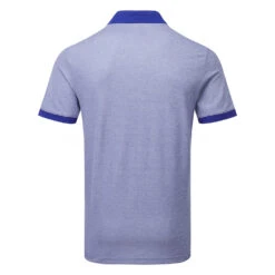 Adidas No Show Golf Polo Shirt -Golf Promotion Store Adidas SS23 No Show Polo HR7972 SHADI707 Lucid Blue Back
