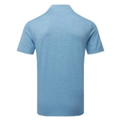 Adidas Texture Stripe Golf Polo Shirt -Golf Promotion Store Adidas SS23 Texture Stripe Polo HR9071 SHADI727 Blue Fusion Preloved Blue Back