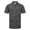 Callaway Digital Camo Jacquard Golf Polo Shirt -Golf Promotion Store Callaway AW22 Digital Camo Jacquard Polo Shirt CGKFC037 003 SHCAL235 XXL Black Heather Front