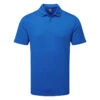 Callaway Micro Texture Golf Polo Shirt -Golf Promotion Store Callaway SS22 Micro Texture Polo Shirt CGKSC0T7 496 Code SHCAL233 M Magnetic Blue Front