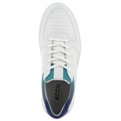 Golf Promotion Store -Golf Promotion Store Ecco Tray Golf Shoes White Blue Depths Caribbean 2