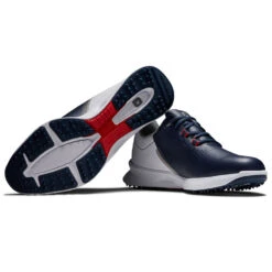 FootJoy Fuel 55442 Golf Shoes -Golf Promotion Store FootJoy Fuel Golf Shoes Navy White Red 6