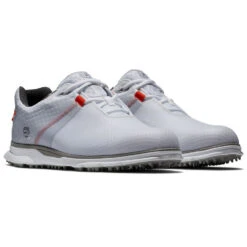 FootJoy Pro SL Sport 53853 Golf Shoes -Golf Promotion Store FootJoy Pro SL Sport Golf Shoes White Grey Orange 5