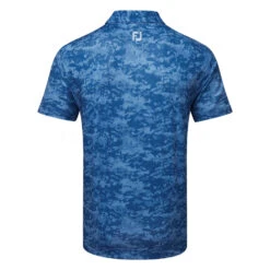 FootJoy Cloud Camo Lisle Golf Polo Shirt -Golf Promotion Store FootJoy SS23 Cloud Camo Lisle Polo Shirt 80005 SHFOO239 S Twilight Back