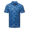 FootJoy Cloud Camo Lisle Golf Polo Shirt -Golf Promotion Store FootJoy SS23 Cloud Camo Lisle Polo Shirt 80005 SHFOO239 S Twilight Front