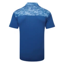 FootJoy Cloud Camo Trim Lisle Golf Polo Shirt -Golf Promotion Store FootJoy SS23 Cloud Camo Trim Lisle Polo Shirt 80009 SHFOO232 S Twilight Back