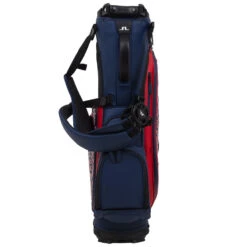 J.Lindeberg Play ST Golf Stand Bag -Golf Promotion Store J Lindeberg Play ST Golf Stand Bag Swirl Red JL Navy Barbados Cherry 3