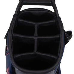 J.Lindeberg Play ST Golf Stand Bag -Golf Promotion Store J Lindeberg Play ST Golf Stand Bag Swirl Red JL Navy Barbados Cherry 4