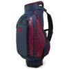 J.Lindeberg Print Golf Tour Staff Bag -Golf Promotion Store J Lindeberg Print Golf Tour Staff Bag Bridge Swirl Red JL Navy Barbados Cherry 1