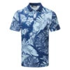 J.Lindeberg Martin Print Golf Polo Shirt -Golf Promotion Store J.Lindeberg Martin Print Regular Fit Polo GMJT07413 0470 SHLIN150 Hibiscus BlueWhite Front