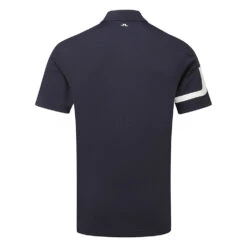 J.Lindeberg Heath Golf Polo Shirt -Golf Promotion Store J.Lindeberg SS22 Heath Regular Fit Polo GMJT06335 6855 Code SHLIN061 M JL Navy Back