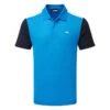 J.Lindeberg Andie Golf Polo Shirt -Golf Promotion Store J.Lindeberg SS23 Andi Regular Fit Polo GMJT09663 O175 SHLIN205 Brilliant Blue Front