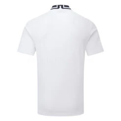 J.Lindeberg Tyson Golf Polo Shirt 7 J.Lindeberg Tyson Golf Polo Shirt -Golf Promotion Store J.Lindeberg SS23 Tyson Regular Fit Polo GMJT07647 0000 SHLIN190 WhiteJL Navy Back
