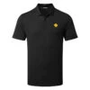 J.Lindeberg Diamond Golf Polo Shirt -Golf Promotion Store J.Lindeberg GMJT06475 9999 M Diamond Regular Fit Polo Black Front