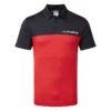 J.Lindeberg Owen Slim Golf Polo Shirt -Golf Promotion Store J.Lindeberg GMJT06850 G131 M Owen Slim Fit Polo Barbados Cherry SHLIN140 Front