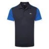 J.Lindeberg Roy Golf Polo Shirt -Golf Promotion Store J.Lindeberg Roy Slim Fit GMJT06852 0346 Nautical Blue Front