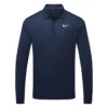 Nike Dry Victory Solid Long Sleeve Golf Polo Shirt 2 Nike Dry Victory Solid Long Sleeve Golf Polo Shirt -Golf Promotion Store Nike Golf AW22 Dri Fit Victory Solid Long Sleeve Shirt DN2344 419 SHNIK817 S College Navy White Front