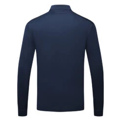 Nike Dry Victory Solid Long Sleeve Golf Polo Shirt -Golf Promotion Store Nike Golf AW22 Dri Fit Victory Solid Long Sleeve Shirt DN2344 419 SHNIK817 S College Navy White back