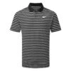 Nike Dry Victory Stripe Golf Polo Shirt -Golf Promotion Store Nike SS22 Dry Victory Stripe Golf Polo Shirt DH0829 010 M Black White Front