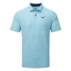 Nike Dry Tour Heather Golf Polo Shirt 1 Nike Dry Tour Heather Golf Polo Shirt -Golf Promotion Store Nike SS23 Dry Tour Heather Polo DV3123 416 SHNIK854 S Baltic Blue Black Front