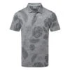 Puma Cloudspun Leaves 'n' Flowers Golf Polo Shirt 1 Puma Cloudspun Leaves 'n' Flowers Golf Polo Shirt -Golf Promotion Store PUMA SS22 Cloudspun Leaves n Flowers Polo Shirt 532975 01 Code SHPUM610 M Quite Shade Heather Front