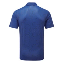 Ping Geo Golf Polo Shirt -Golf Promotion Store Ping SS22 Geo Polo Shirt P03520 BSN Code SHPIN293 M Blue Surf Navy Back