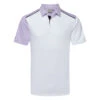 Ping Mack Golf Polo Shirt -Golf Promotion Store Ping SS23 Mack Polo Shirt P03576 WCL9 SHPIN342 White Cool Lilac Multi Front