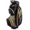 PowaKaddy Premium Tech Golf Cart Bag 1 PowaKaddy Premium Tech Golf Cart Bag -Golf Promotion Store Powakaddy Premium Tech Cart Bag Black Gunmetal Yellow 1