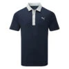 Puma Gamer Golf Polo Shirt -Golf Promotion Store Puma SS22 Gamer Polo 599118 03 Code SHPUM571 M Navy Blazer High Rise Front
