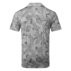 Puma Cloudspun Leaflet Golf Polo Shirt -Golf Promotion Store Puma SS22 Cloudspun Leaflet Polo 535445 01 SHPUM652 Quiet Shade Heather back