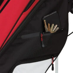 TaylorMade FlexTech Crosssover Golf Stand Bag -Golf Promotion Store TaylorMade 2023 FlexTech Crossover Stand Bag Red Black White 3