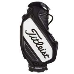 Titleist Golf Tour Staff Bag -Golf Promotion Store Titleist 2022 Golf Tour Staff Bag Black White 3