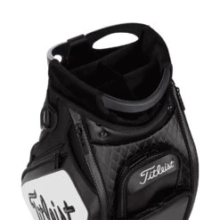 Titleist Golf Tour Staff Bag -Golf Promotion Store Titleist 2022 Golf Tour Staff Bag Black White 6
