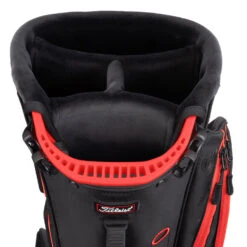 Titleist Players 4 Carbon Golf Stand Bag -Golf Promotion Store Titleist 2022 Players 4 Carbon Stand Bag Black Black Red 4