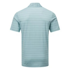TravisMathew Tahoe Golf Polo Shirt 9 TravisMathew Tahoe Golf Polo Shirt -Golf Promotion Store Travis Mathew SS21 Tahoe Polo Shirt 1MW154 Code SHTRA034 M Heather Delphinium Back