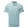 TravisMathew Tahoe Golf Polo Shirt -Golf Promotion Store Travis Mathew SS21 Tahoe Polo Shirt 1MW154 Code SHTRA034 M Heather Delphinium Front