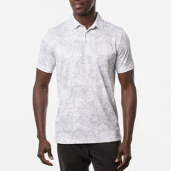 TravisMathew Stay On Target Golf Polo Shirt -Golf Promotion Store Travis Mathew SS21 Stay On Target Golf Polo Shirt 1MW104 Code SHTRA045 White Model 1
