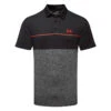 Under Armour Playoff 2.0 Low Round Golf Polo Shirt -Golf Promotion Store Under Armour Playoff 2 0 Low Round Golf Polo Shirt SHUND295 Black Steel Bolt Red Front