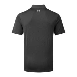 Under Armour Performance Printed Golf Polo Shirt -Golf Promotion Store Under Armour SS22 Performance Printed Golf Polo Shirt Jet Gray black Black 1361857 010 Back