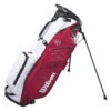 Wilson EXO Lite Staff Golf Stand Bag -Golf Promotion Store Wilson 2023 EXO Lite Staff Golf Stand Bag Red White 1