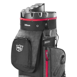 Wilson ILock Golf Cart Bag -Golf Promotion Store Wilson 2023 iLock Cart Bag Black Red 5