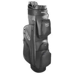 Wilson ILock Dry Golf Cart Bag 9 Wilson ILock Dry Golf Cart Bag -Golf Promotion Store Wilson 2023 iLock Dry Cart Bag Black Silver 2