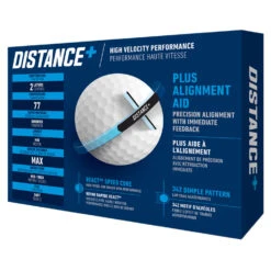 TaylorMade England Distance Plus Golf Balls -Golf Promotion Store distanceplusballswhite3