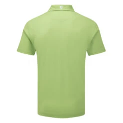 FootJoy Stretch Pique Solid Golf Polo Shirt -Golf Promotion Store footjoy pique ss shirt ath 91818 lime back